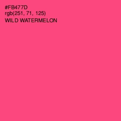 #FB477D - Wild Watermelon Color Image